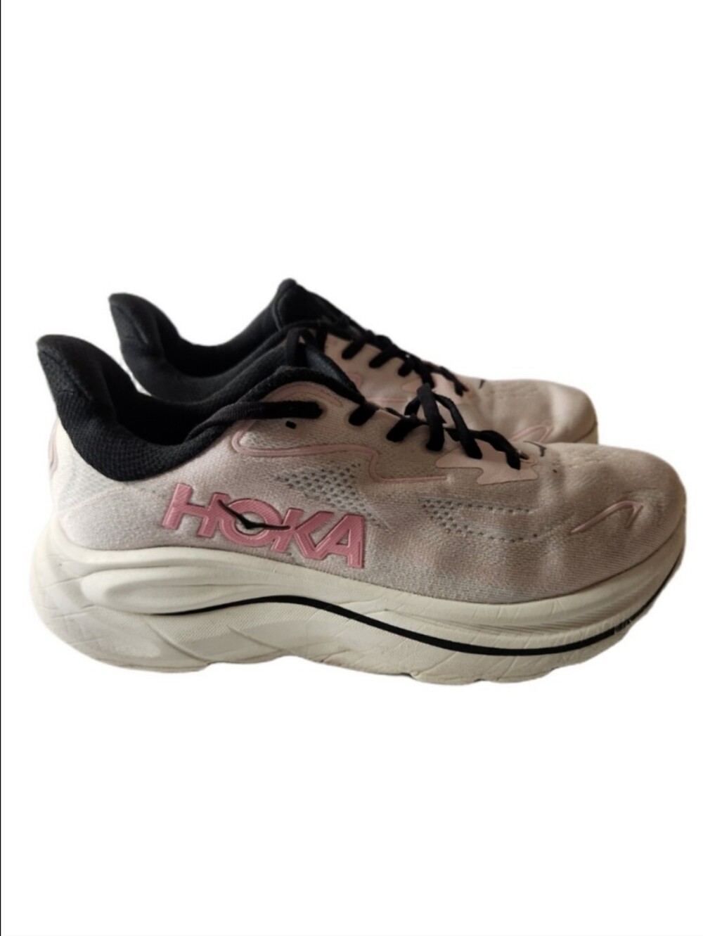 Hoka Women's Clifton 10 Athletic Running Shoes Size 10 Starlight Glow